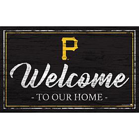 Pittsburgh Pirates Team Color Welcome Sign - 11x19"