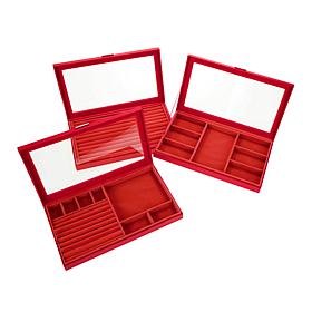 Prestige™ Anti-Tarnish Set of 3 Large Jewelry Boxes