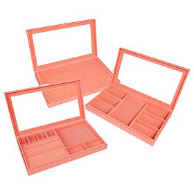 Prestige™ Anti-Tarnish Set of 3 Large Jewelry Boxes