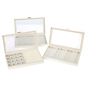 Prestige™ Anti-Tarnish Set of 3 Large Jewelry Boxes