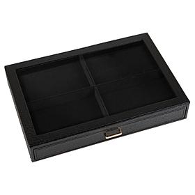 Prestige™ Croco-Embossed Single Drawer Jewelry Box - 4-Compartment