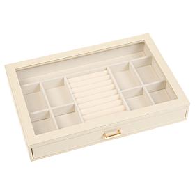 Prestige™ Croco-Embossed Single Drawer Jewelry Box with Ring Roll