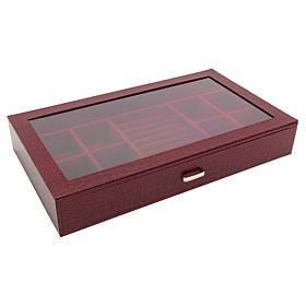 Prestige™ Croco-Embossed Single Drawer Jewelry Box with Ring Roll