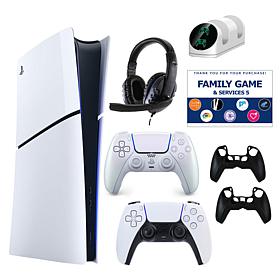 PS5 Slim Digital Console with Extra DualSense, Accessories & Voucher