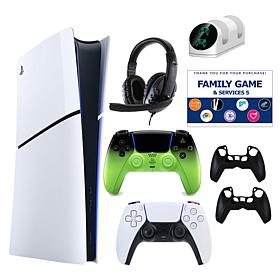 PS5 Slim Digital Console with Extra DualSense, Accessories & Voucher