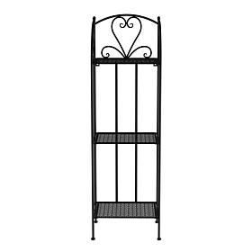 Pure Garden 3-Tier Folding Wrought Iron Plant Stand