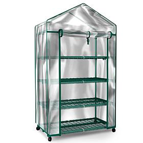Pure Garden 4-Tier Mini Greenhouse Indoor/Outdoor Portable Shelves
