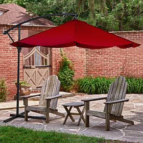 Pure Garden Offset 10' Aluminum Hanging Patio Umbrella