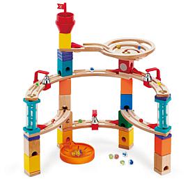 Quadrilla Wooden Castle Escapes Marble Run 102 Piece Construction Set