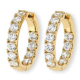 Radiance by Absolute™ 1" Inside-Outside Hugger Hoop Earrings