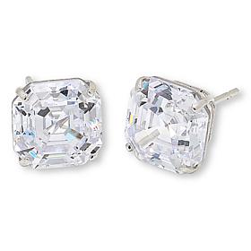 Radiance by Absolute™ 10K 6ctw Asscher Cut Solitaire Stud Earrings