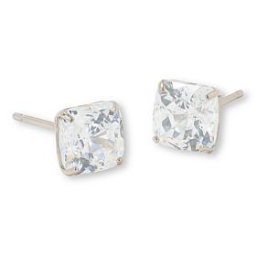 Radiance by Absolute™ 10K Gold 2ctw 100-Facet Princess Stud Earrings