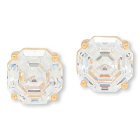 Radiance by Absolute™ 11ctw 10mm Octagon Step-Cut Stud Earrings