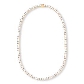 Radiance by Absolute™ 20" 4mm Princess Magnetic Clasp Tennis Necklace