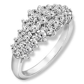 Radiance by Absolute™ 3.86ctw Round Stone Cluster Band Ring