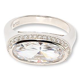 Radiance by Absolute™ 5.55ctw Oval with Pavé East/West Ring