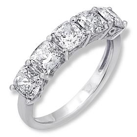 Radiance by Absolute™ 5.78ctw Simulated Diamond Square 5-Stone Ring