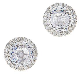Radiance by Absolute™ 7.44ctw CZ Guardian Cut Halo Earrings