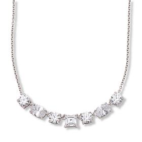 Radiance by Absolute™ 7ctw Fluid Smile Mixed Cut Necklace