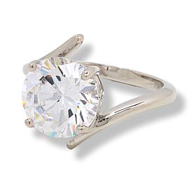 Radiance by Absolute™ 8.70ct Round Solitaire Bypass Ring