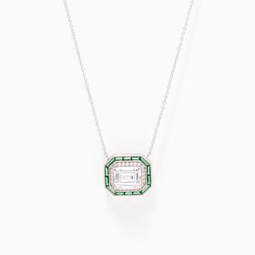 Radiance by Absolute™ Marysol Patton Emerald-cut Emerald-color Neck...