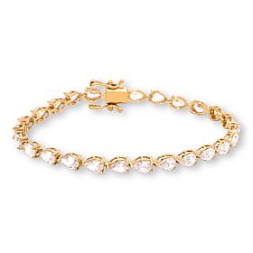 Radiance by Absolute™ Pear Cut Magic Magnet Clasp Line Bracelet