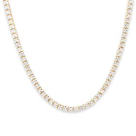 Radiance by Absolute™ Princess-Cut Tennis Necklace w/Magnetic Clasp