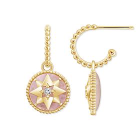 Radiance by Absolute™ Rose Quartz North Star Drop Earrings