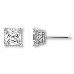 Radiance by Absolute™ Square and Round Solitaire Stud Earrings