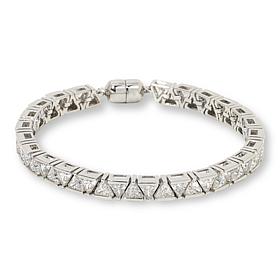 Radiance by Absolute™ Trilliant Cut Magic Magnet Clasp Line Bracelet