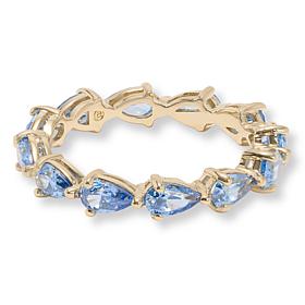 Radiance by Absolute™ x Marysol Patton Blue Pear Cut Eternity Ring