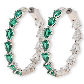 Radiance by Absolute™ x Marysol Patton Green Pear Hoop Earrings - 1.5"