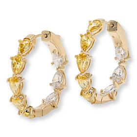 Radiance by Absolute™ x Marysol Patton Yellow Pear Hoop Earrings - 1"