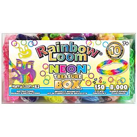 Rainbow Loom Neon Rubber Band Treasure Box Edition, Rubber Bands