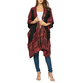 Raj Amira Thick Stitch Embroidered Duster Kimono