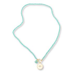 Rarities Amazonite Bead Necklace with Evil Eye Charm
