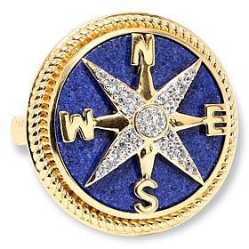 Rarities Lapis and Zircon Compass Ring