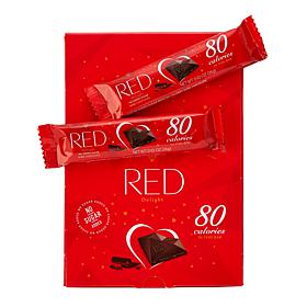 RED Chocolate 24-count Grab & Go Dark Chocolate Bars with Gift Boxes