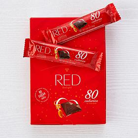 Red Chocolate 24-ct Grab & Go Milk Choc/Hazelnut Macadamia Bars AS