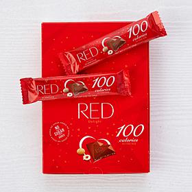Red Chocolate 24-ct Grab & Go Milk Choc/Hazelnut Macadamia Bars AS