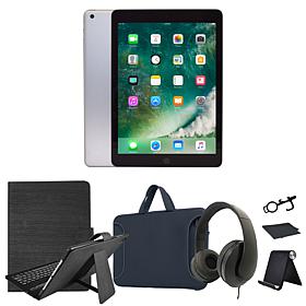 Refurbished 2018 Apple iPad 9.7" 32GB Wifi, Keyboard Case, Accessories