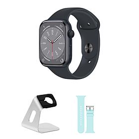 Refurbished Apple Watch Series 8 GPS 45mm S/M Bundle