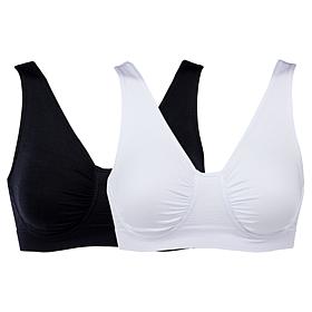 Rhonda Shear 2-pack Ahh Seamless Underwire Bra