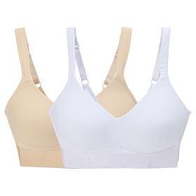 Rhonda Shear 2-pack Molded Cup Bra with Wrap Back