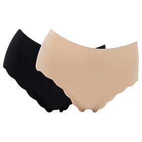 Rhonda Shear 2-pack Scalloped Leg Brief