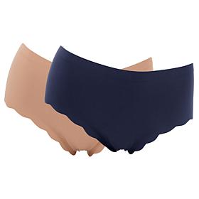 Rhonda Shear 2-pack Scalloped Leg Brief