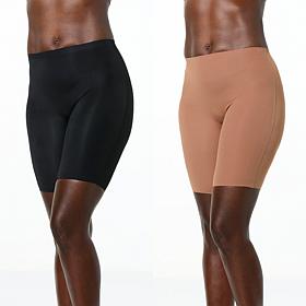 Rhonda Shear 2-pack Stretch Butterknit Longline Short