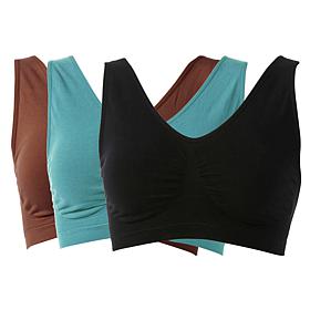 Rhonda Shear 3-pack Original Cotton-Blend Ahh Bra