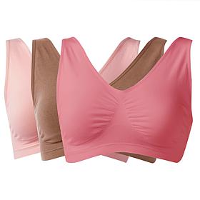 Rhonda Shear 3-pack Original Cotton-Blend Ahh Bra
