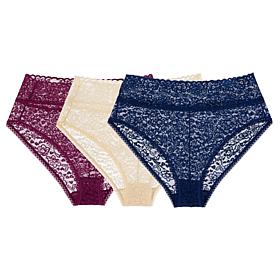 Rhonda Shear 3-pack Stretch Lace Brief